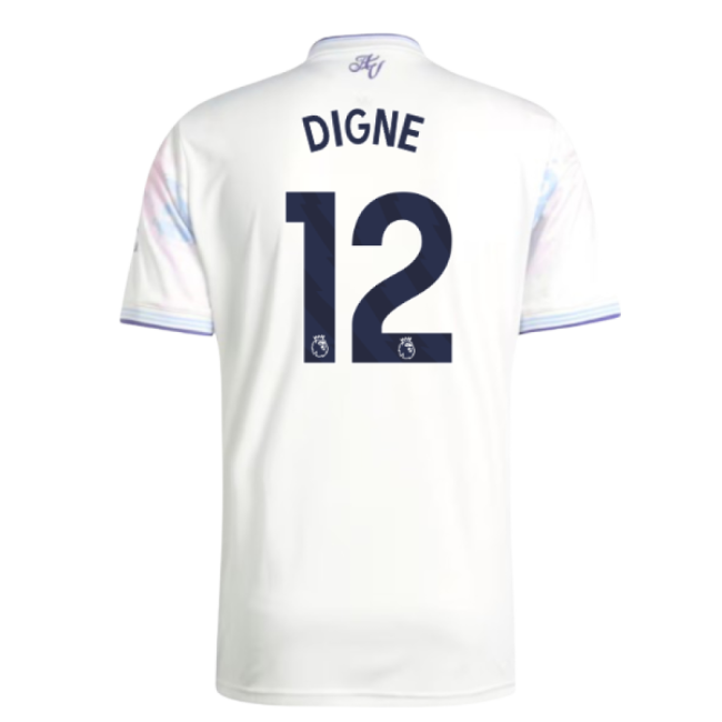 Moisture-Wicking 2025-2026 Aston Villa Third Vintage Superior Dig#666