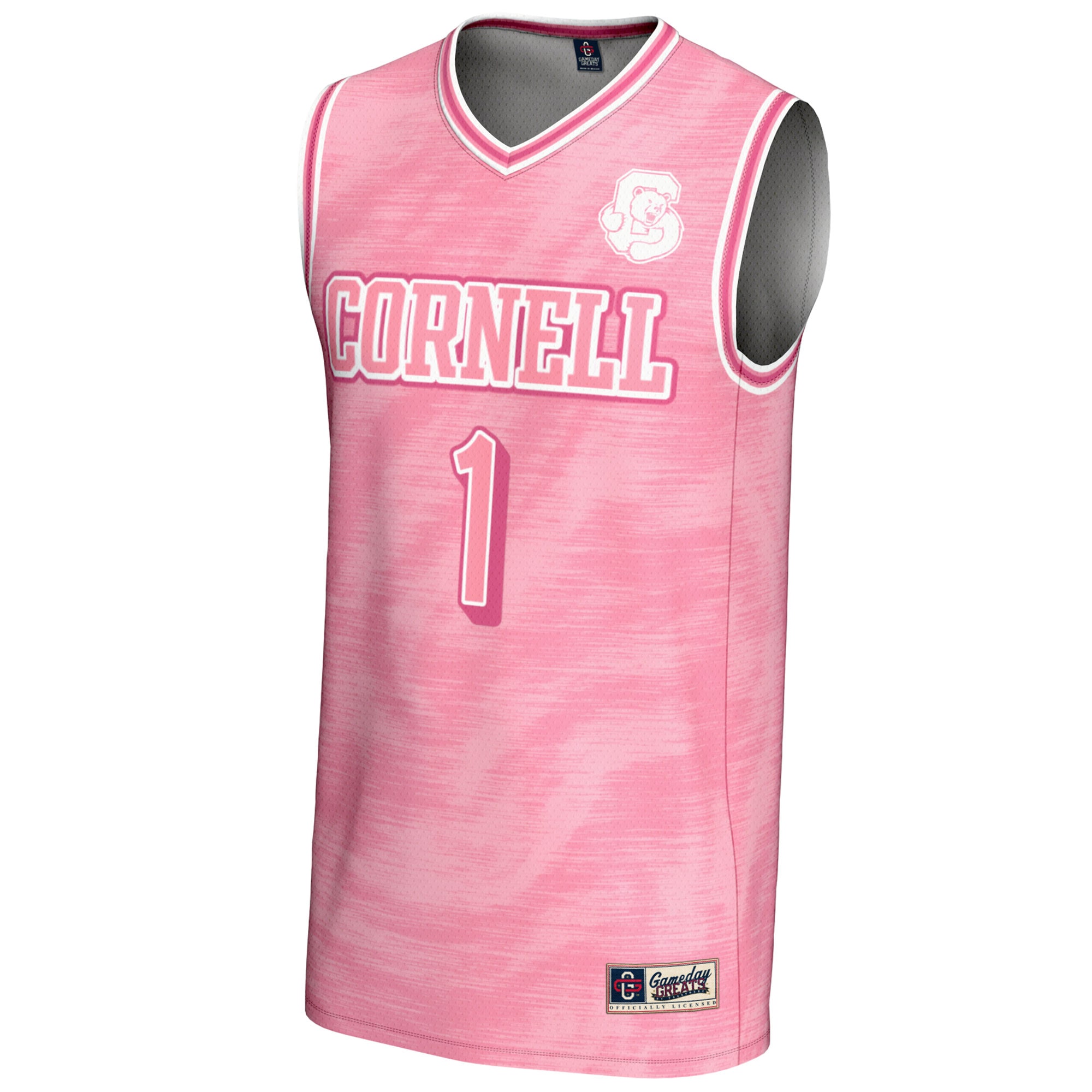 [NJP] Cornell Big Red GameDay Greats Unisex Lightweight Basketball Fashion Jersey - Pink