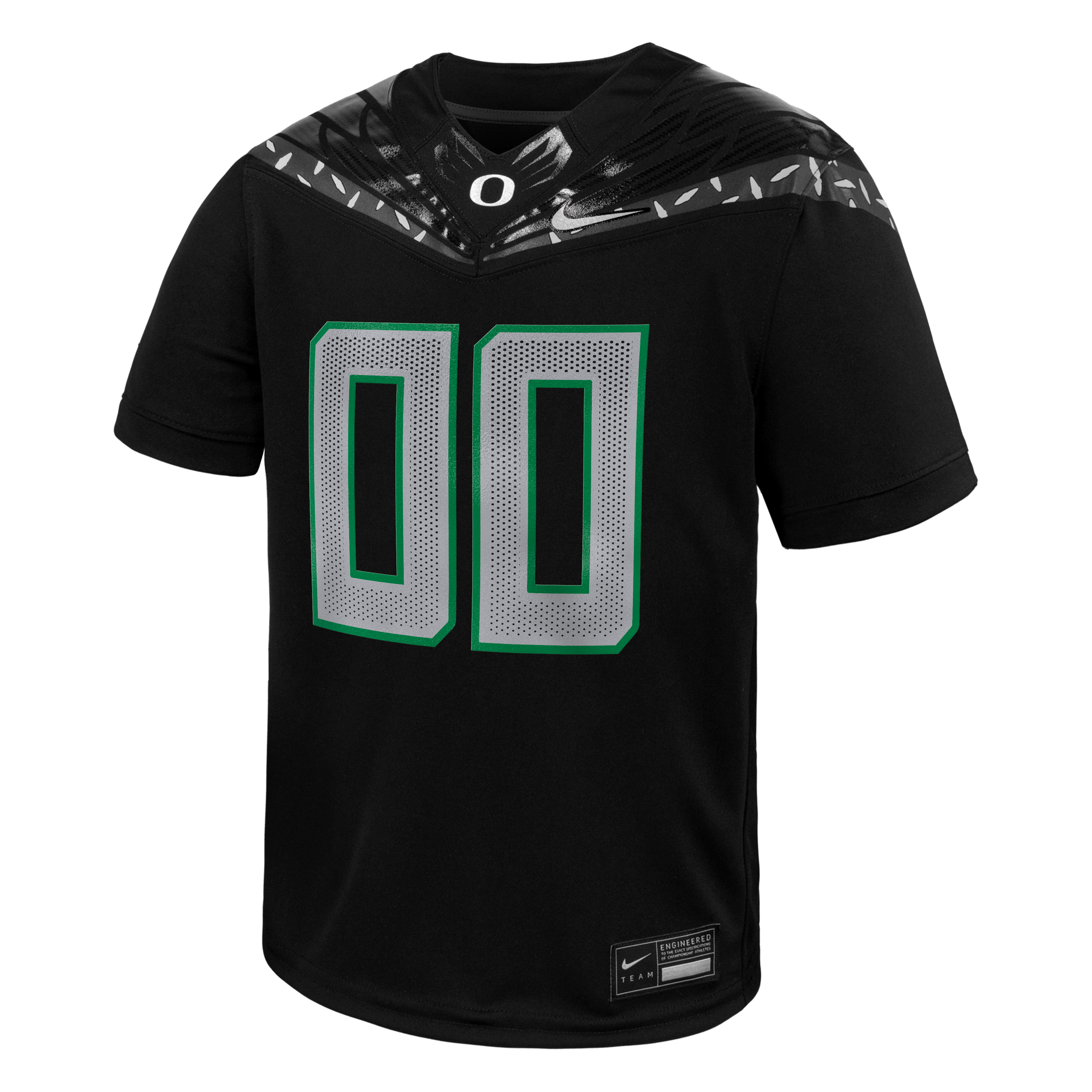 Oregon Ducks Nike Youth Replica Custom Football Jersey - Black