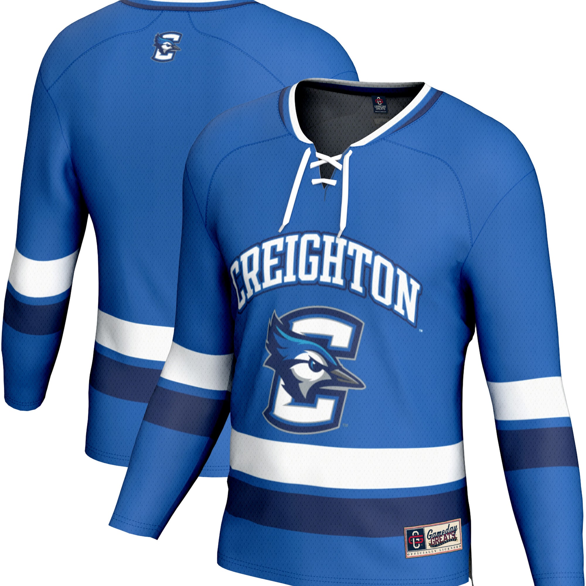 [NJP] Creighton Bluejays GameDay Greats Youth Spirit Hockey Jersey - Blue