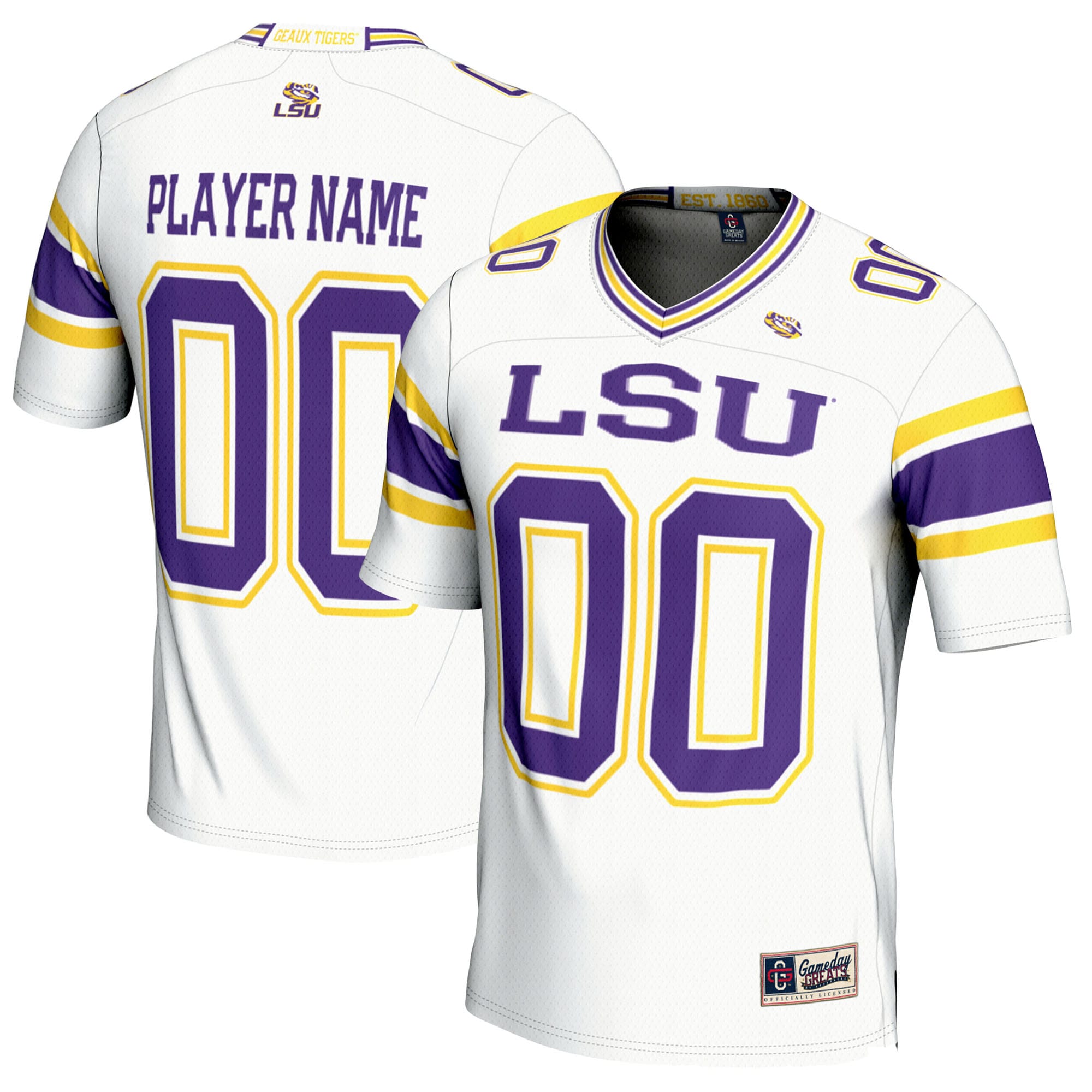 LSU Tigers GameDay Greats NIL Pick-A-Player 26/27 Football Jersey - White