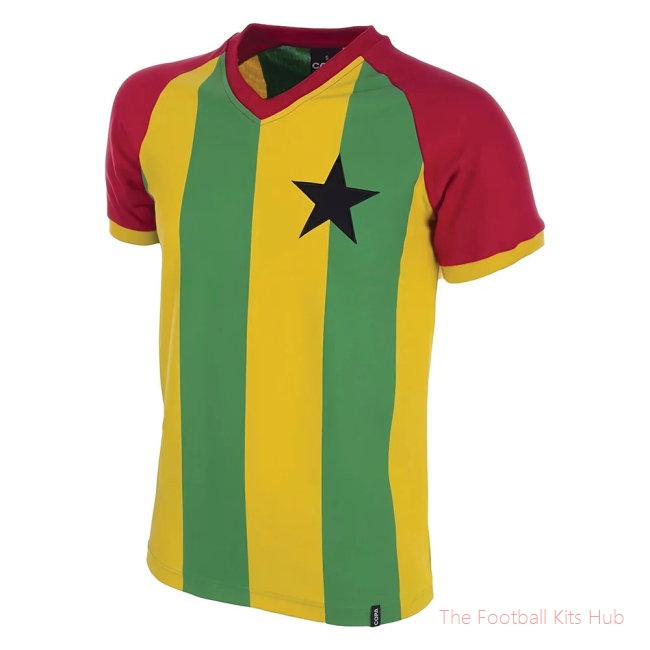 Men Ghana 1980s Retro Shirt