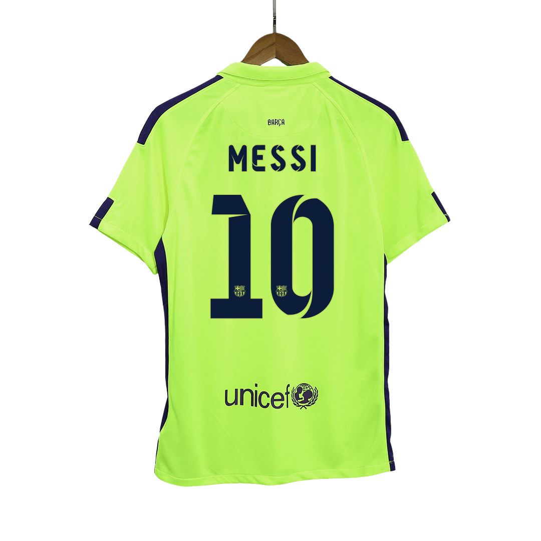 Retro MESSI #10 2014/15 Barcelona Third Away Soccer JerseyAuthentic Ki