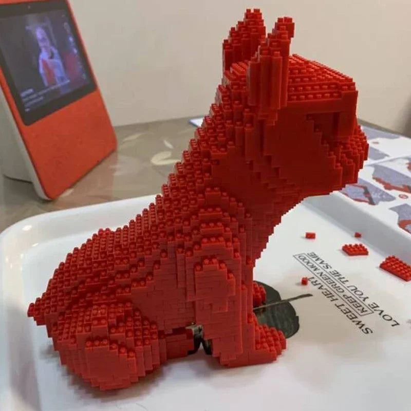 BrickLens Eyeglasses Frenchie Style Mini Diamond Blocks Building Set