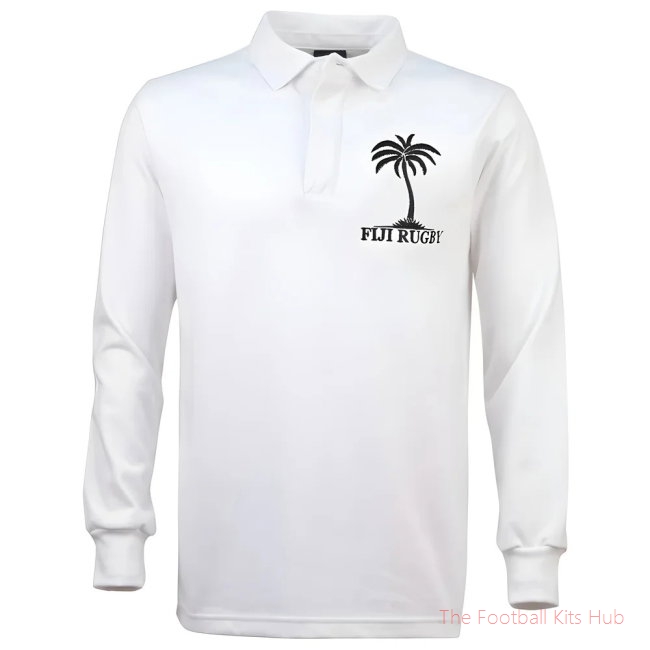 Fiji 1970 Vintage White Rugby Shirt