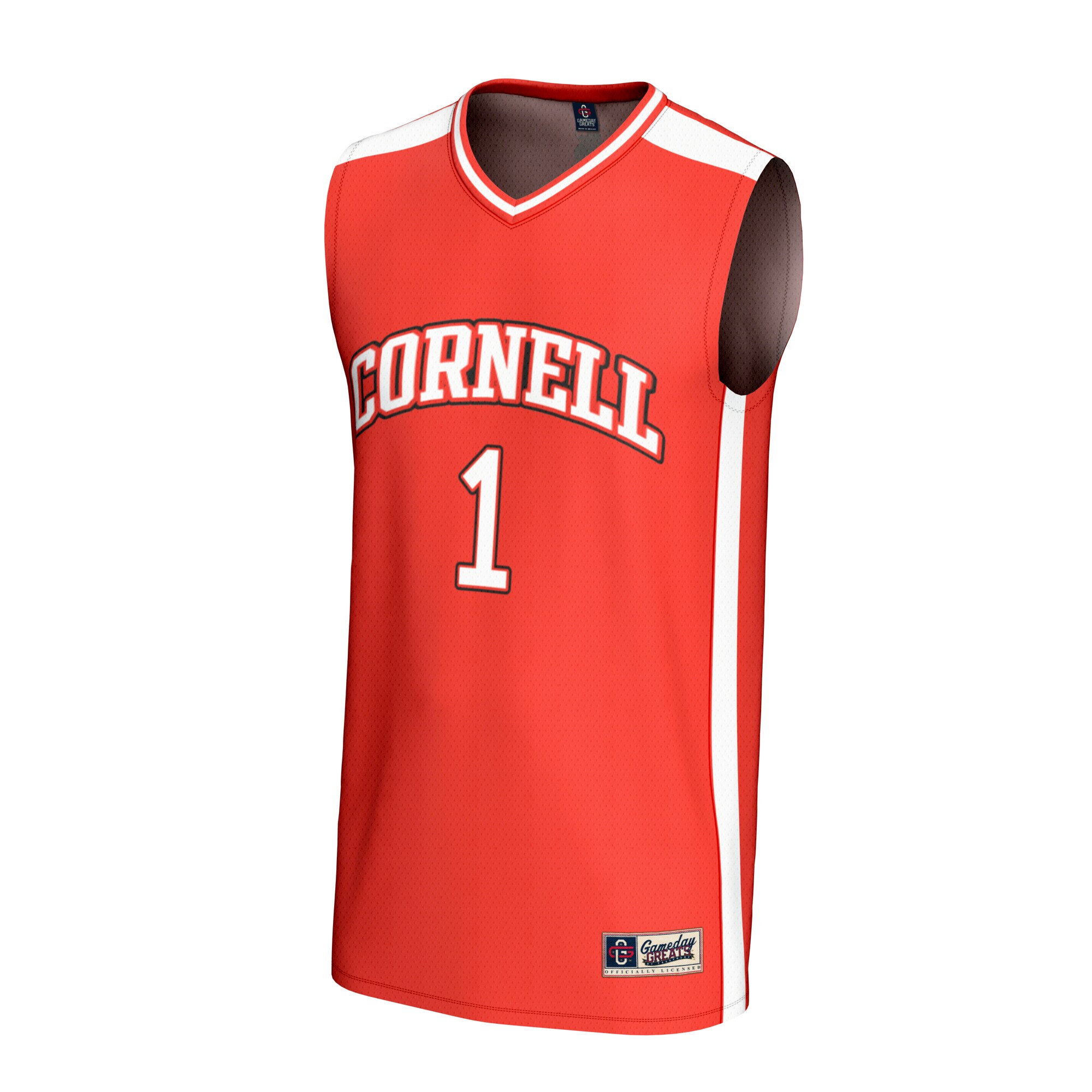 [DDG] Cornell Big Red GameDay Greats Unisex Lightweight Collegiate Basketball Fashion Jersey - Red