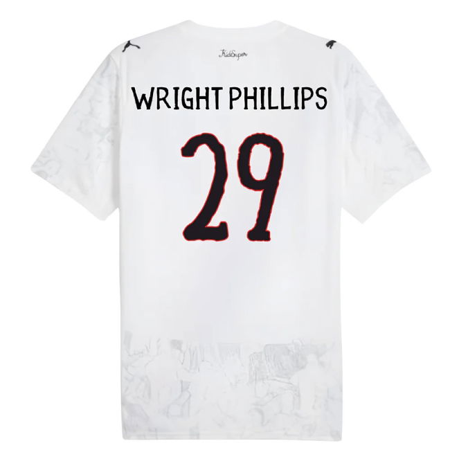 2025-2026 KIDSUPER x Manchester City CWC Shirt (White) (Wright Phillips 29)