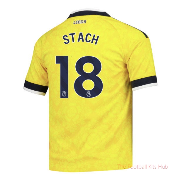 Leeds United Away Shirt 2026-2027 Stach #18 Match Kit Team Jersey