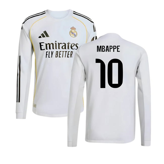 Mbappe 10 Match Replica Real Madrid Home Replica Jersey (Adults)