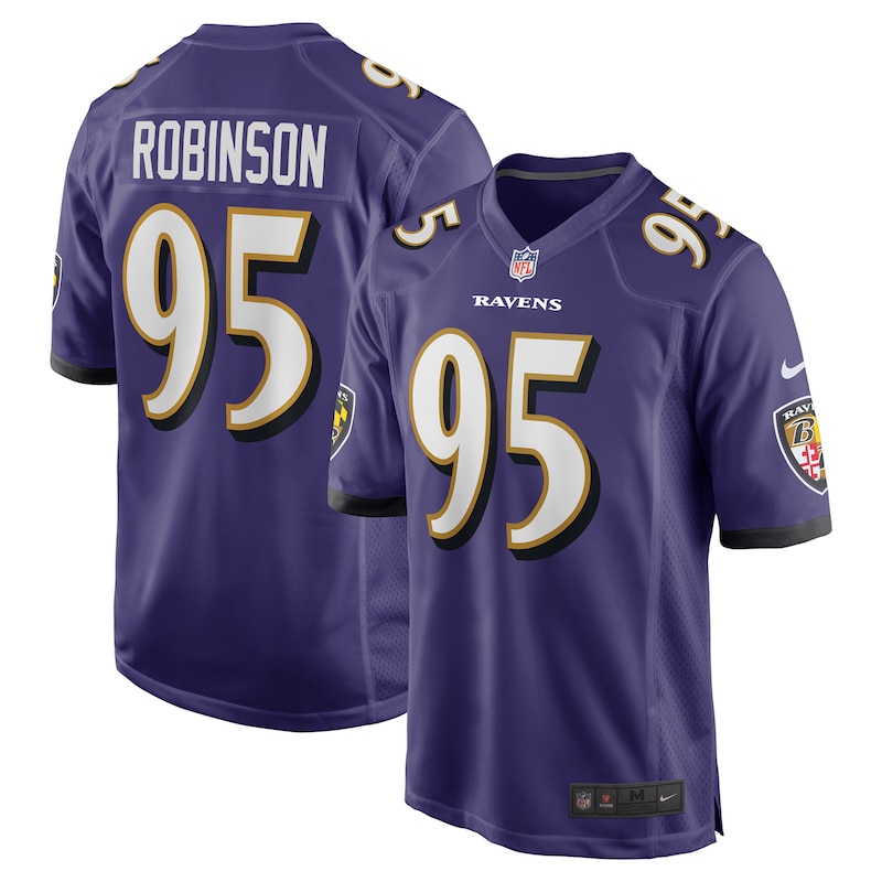 None Tavius Robinson Baltimore Ravens Powerful Replica Jersey