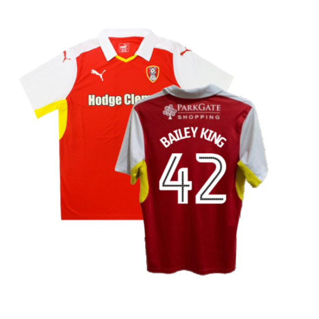 High-quality Rotherham 2016-17 Home Shirt ((good) Xl) (bailey King 42)
