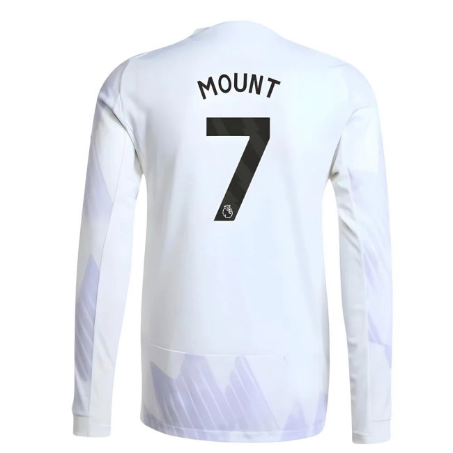 vintage 2025-2026 Man Utd Authentic Long Sleeve Away Shirt (Mount 7)