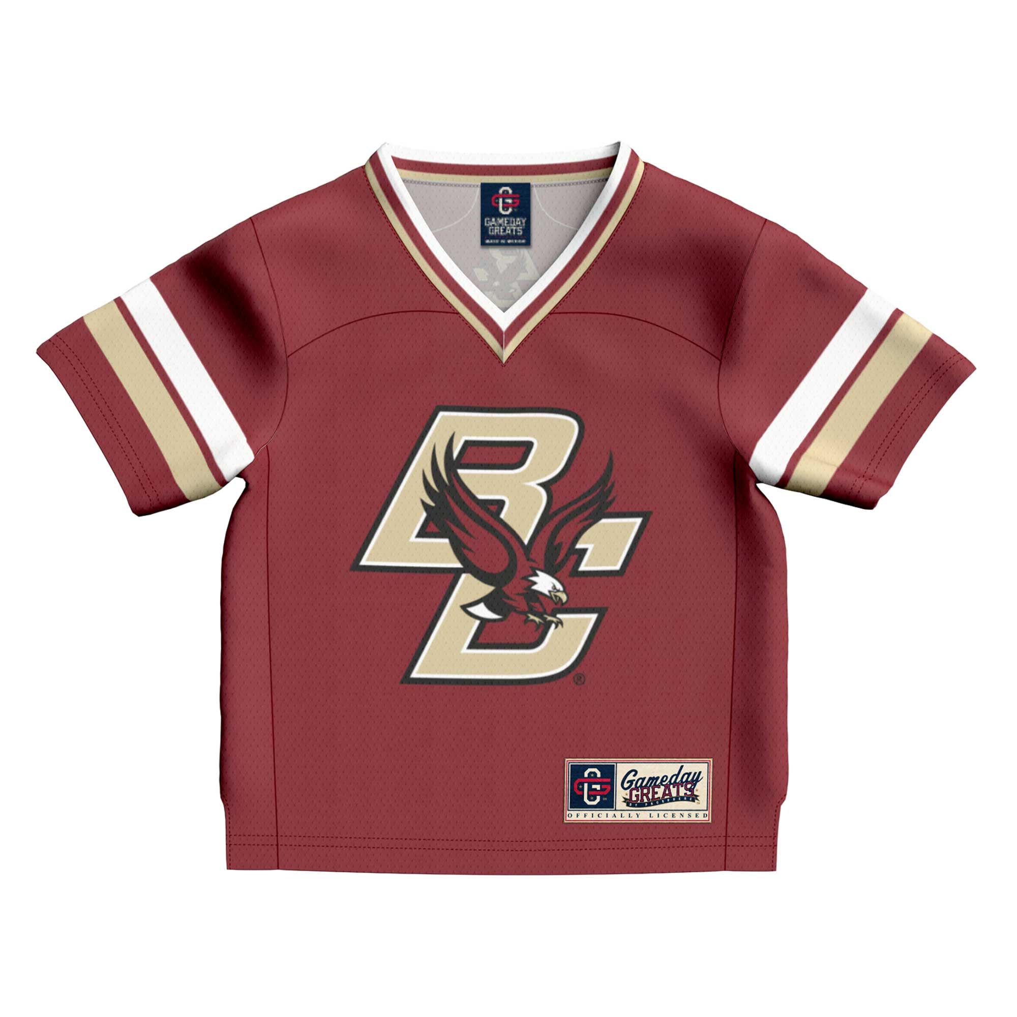 Toddler #1 Maroon Boston College Eagles Collegiate Football Fashion Jersey