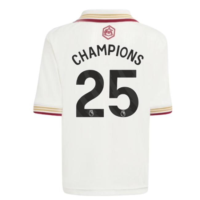 2025-20 Arsenal Authentic Third Football Shirt Champions 25 L M S