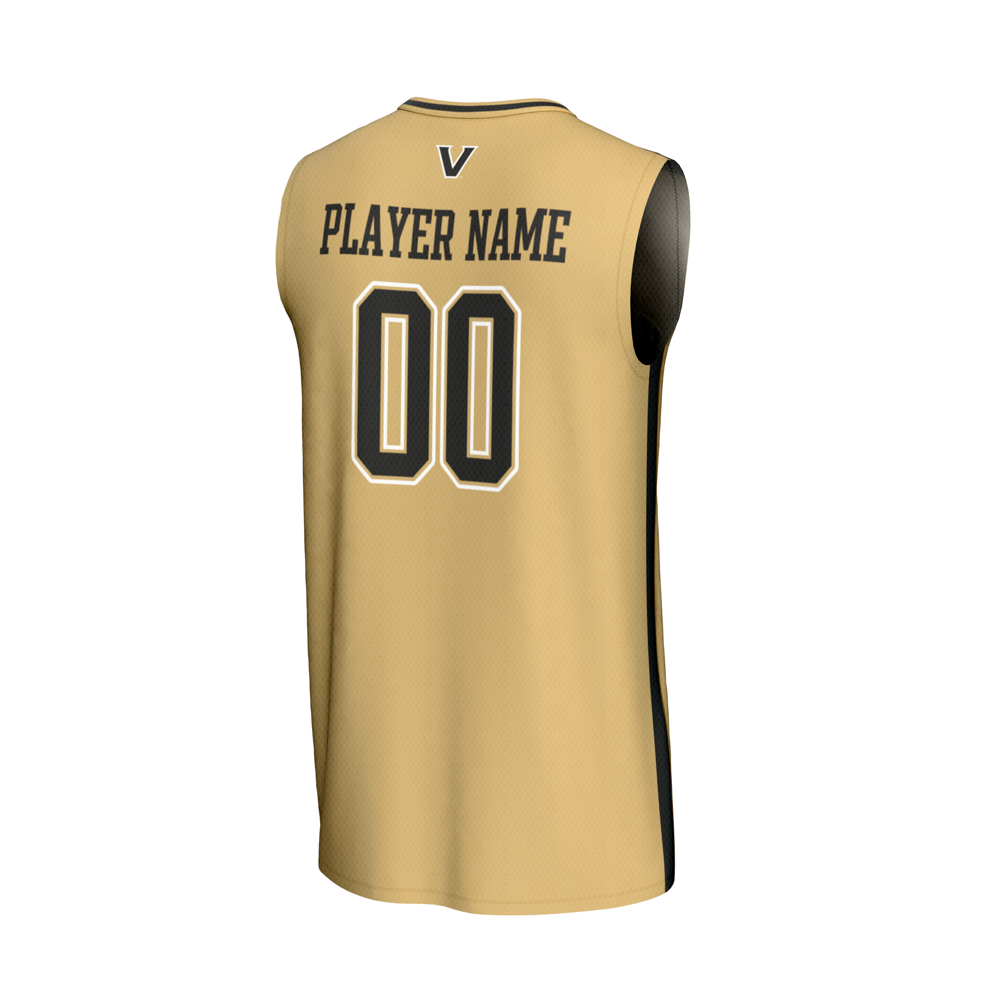 [NJP] Vanderbilt Commodores GameDay Greats NIL Pick-A-Player Lightweight Basketball Fashion Jersey - Gold