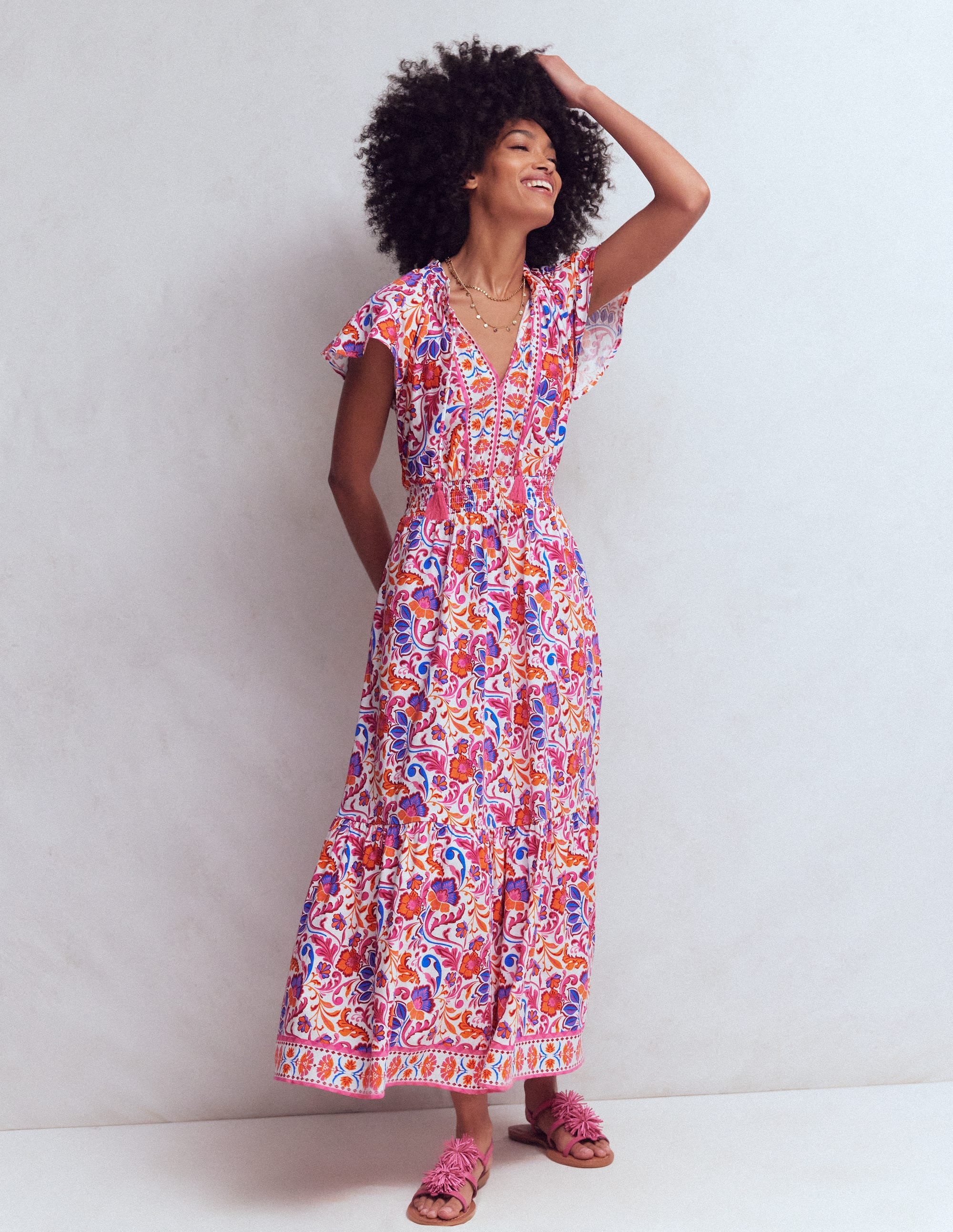 Tala Tiered Jersey Maxi Dress