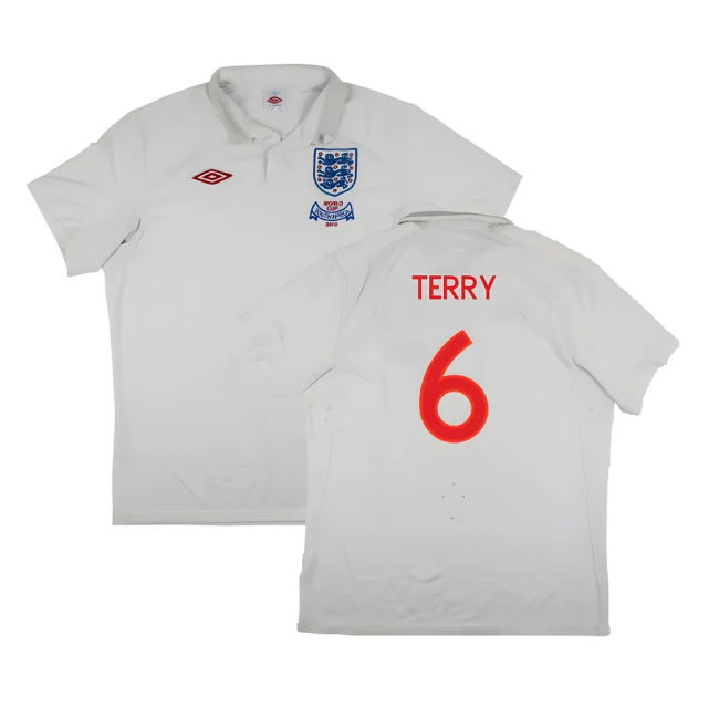England 2009-10 World Cup Home shirt (XL) (Very Good) (TERRY 6)