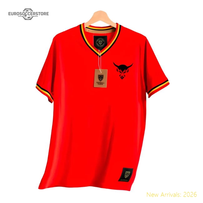Belgium Le Diable Home Retro Football Kit Game Wear Jersey