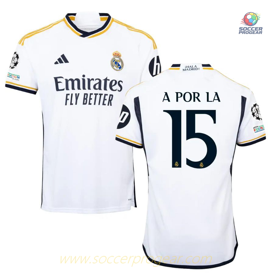 Real Madrid Soccer Team Shirt 2023 2024 A Por LA 15
