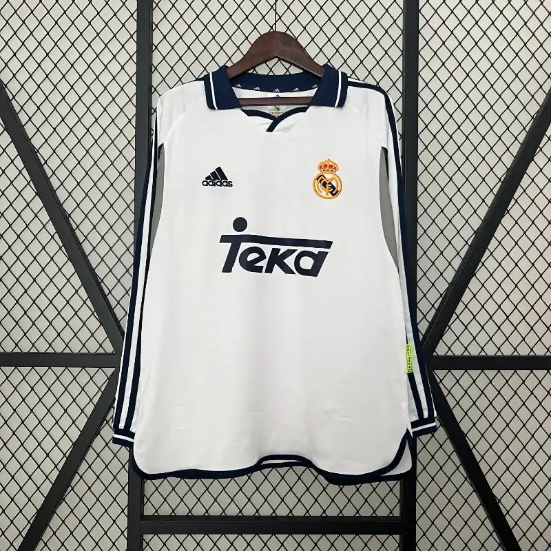 2000-2001 Long Sleeve Real Madrid Jersey retro kit