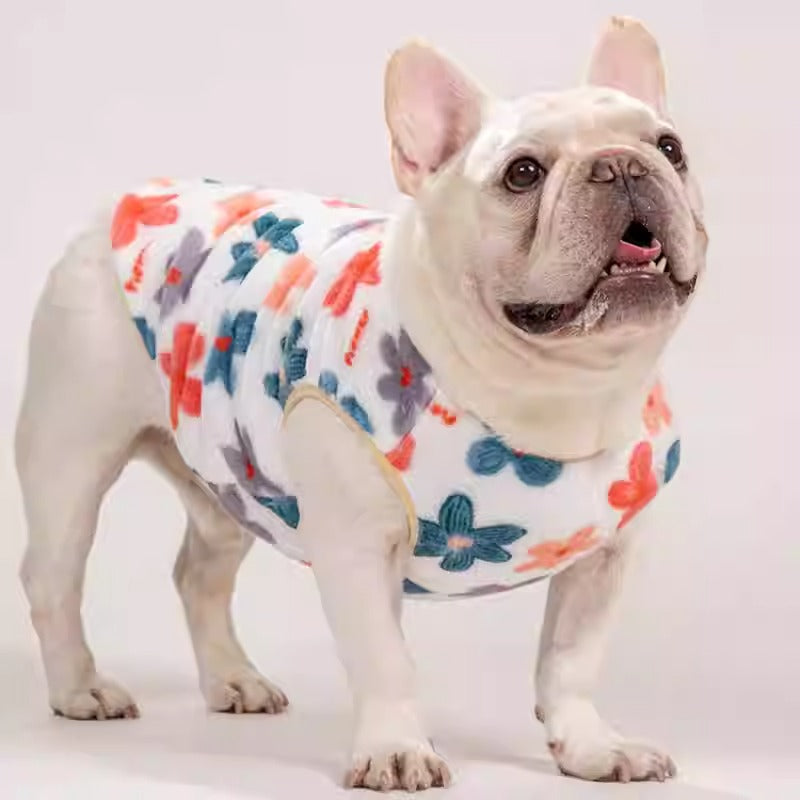 Snuggly Cozy Frenchie Fleece Pullover - Thick Winter Pet Vest