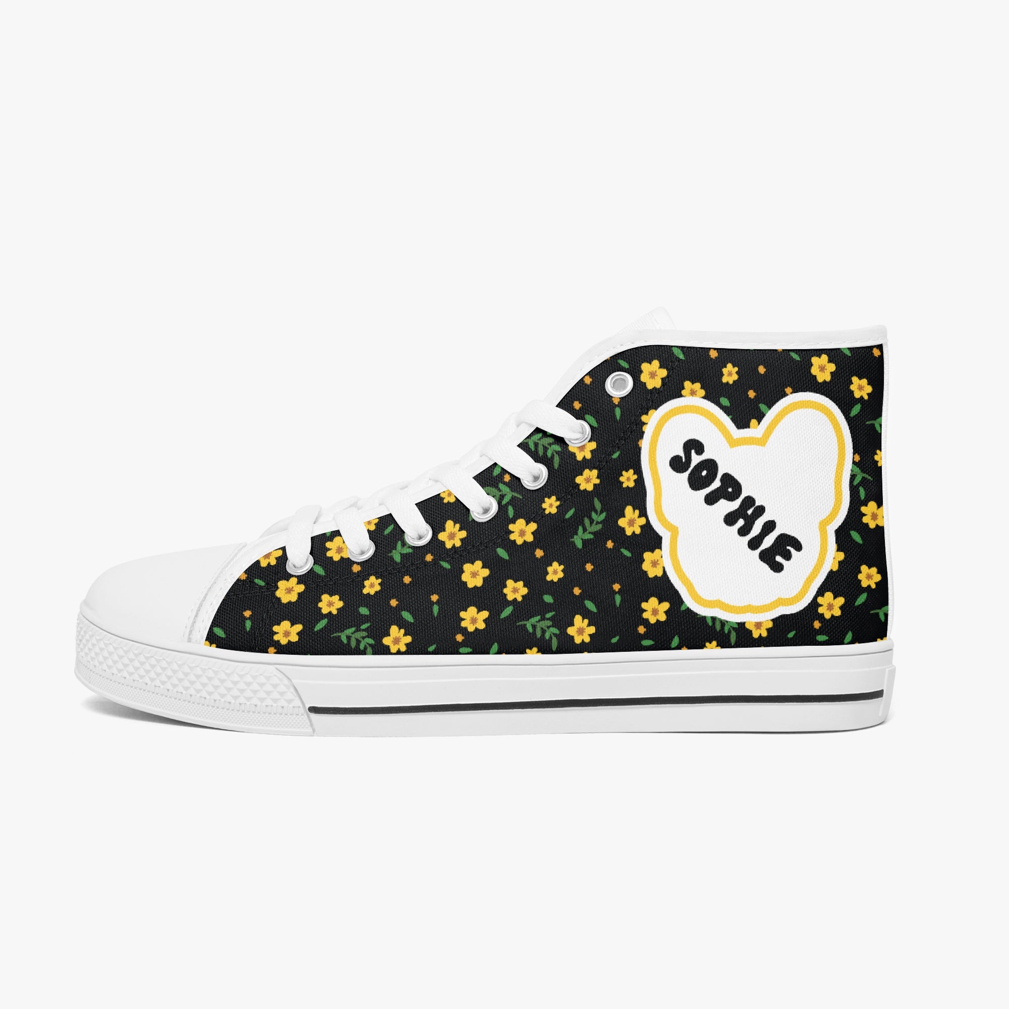 Classic High-top Canvas Shoes Frenchie Themed Wear | Trendy Style