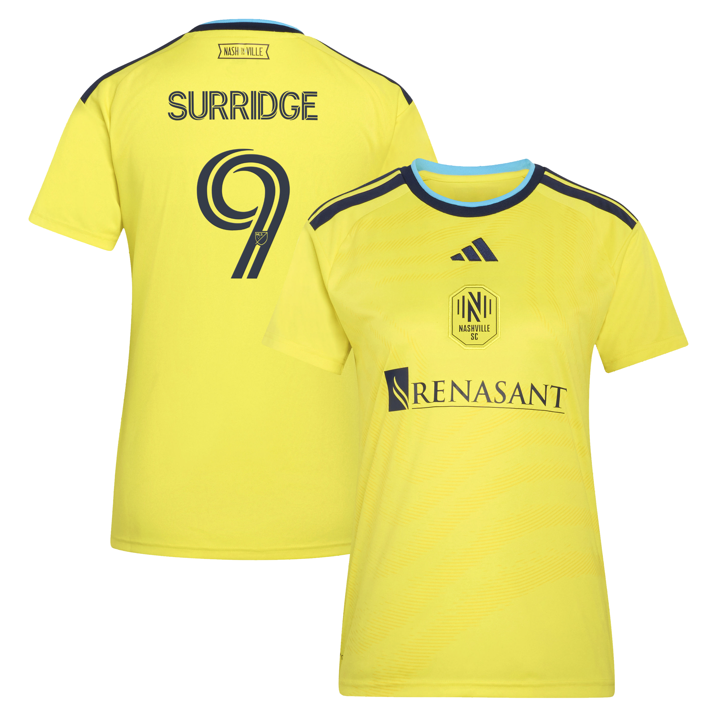 [JED] Sam Surridge Nashville SC Women's 2026 The Reverb Kit Replica Jersey - Yellow