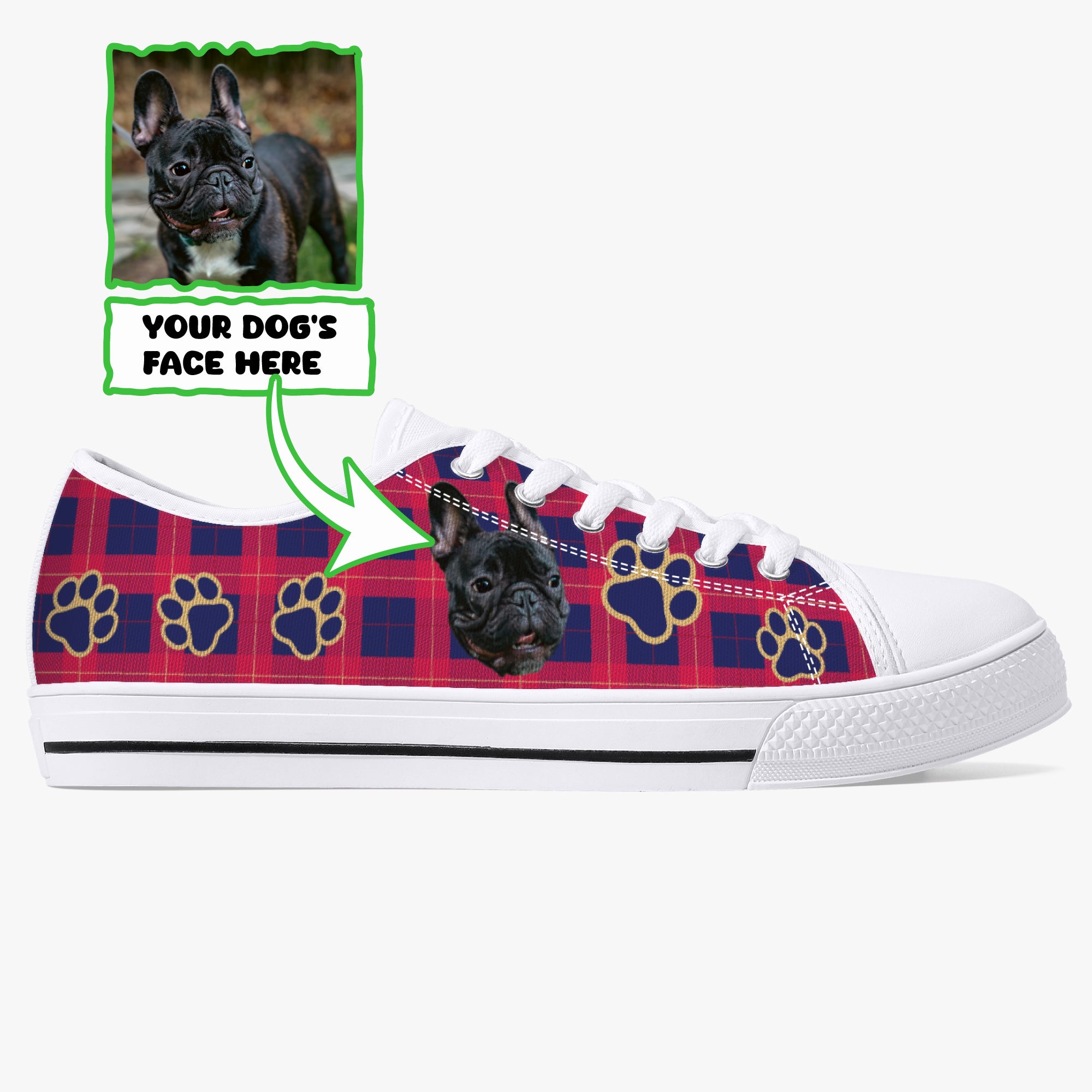 Harper - Comfy Personalized Classic Low-top Canvas Shoes Everyday Use