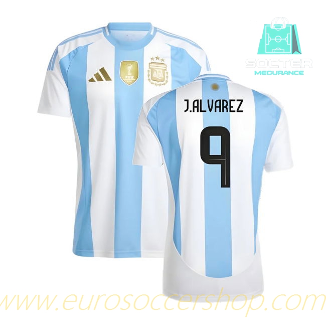 Authentic 2024-25 Collection Argentine National Team Home (J.ALVAREZ 9)