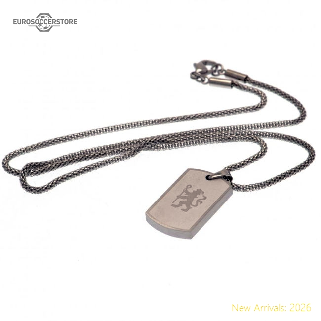 Authentic Chelsea Fc Icon Dog Tag & Chain - Premium Quality Football