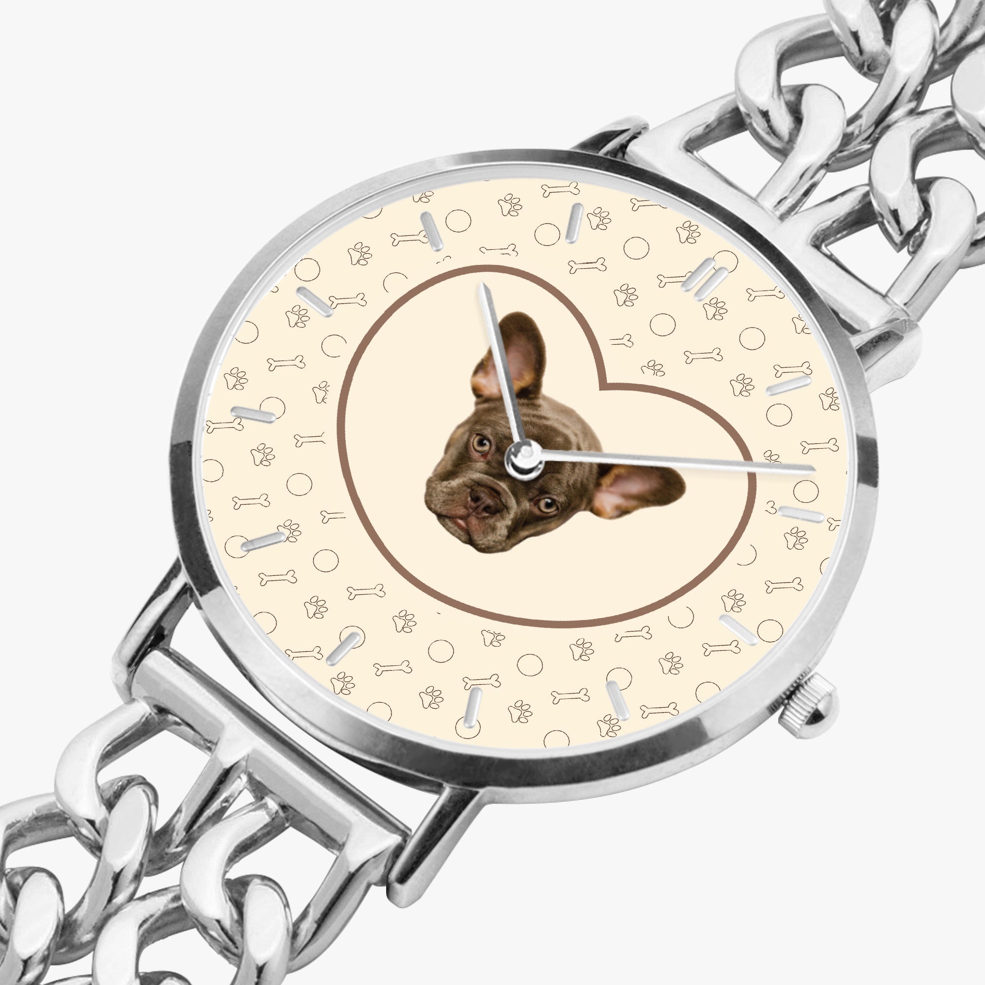 Casper - Personalized Chic Hollow Strap Watch for Frenchie Lovers