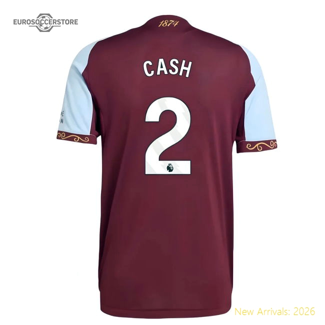 2025-2026 Aston Villa Authentic Home Shirt (Cash 2)