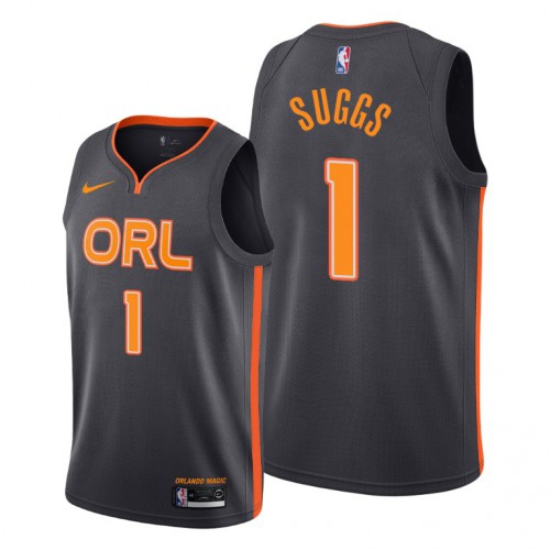 Orlando Orlando Magic #1 Jalen Suggs Black Youth 2019-20 Black City Edition NBA Jersey Youth