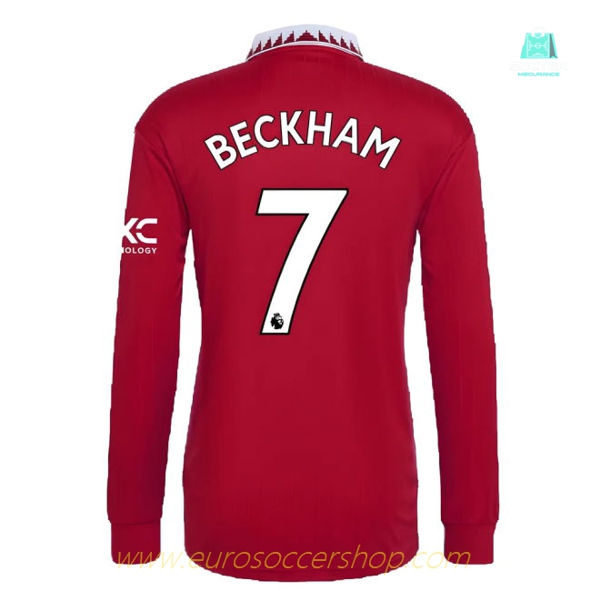 2022-2023 Man Utd Long Sleeve Home Shirt (BECKHAM 7)
