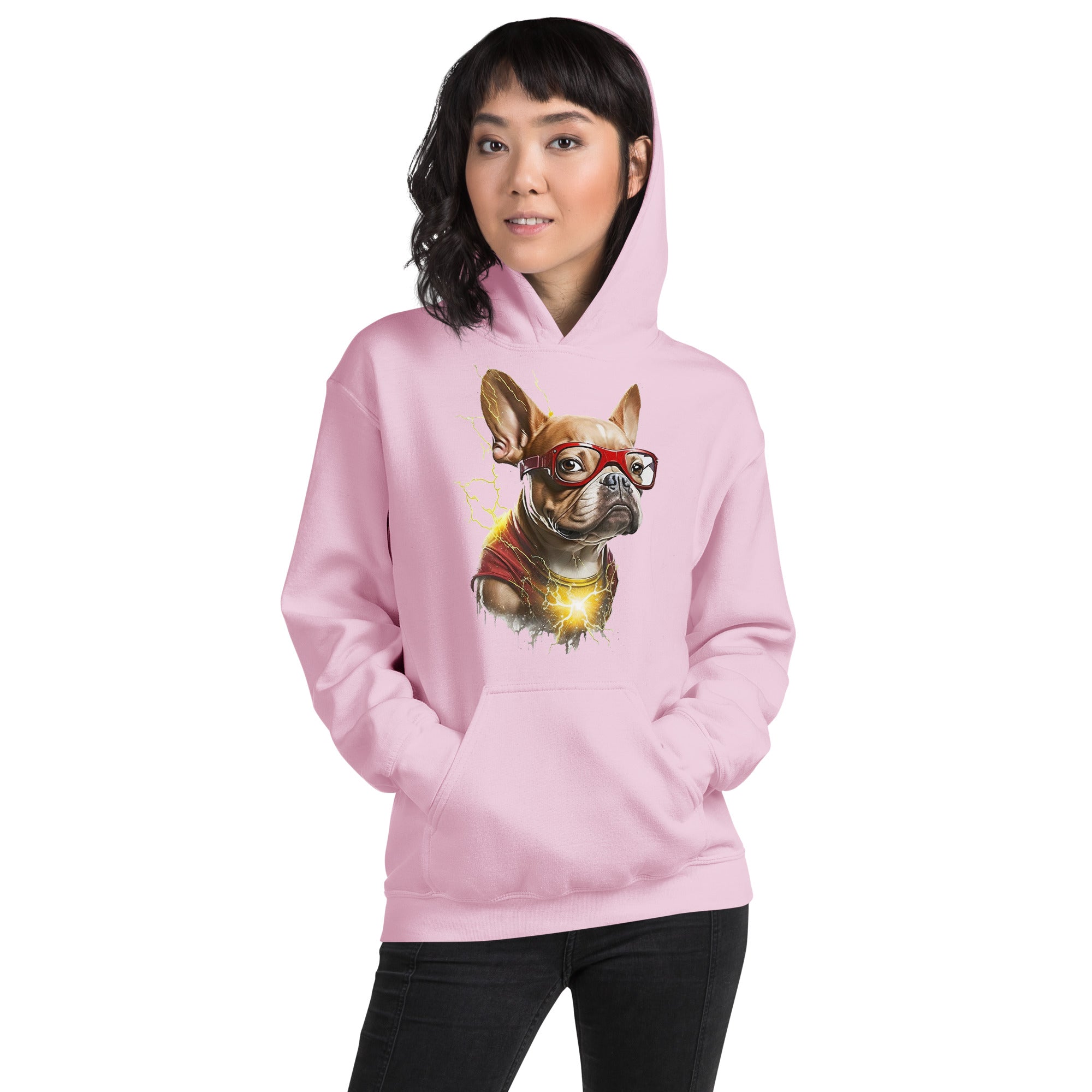 Frenchie Love: Comfy Unisex Hoodie for Dog Lovers