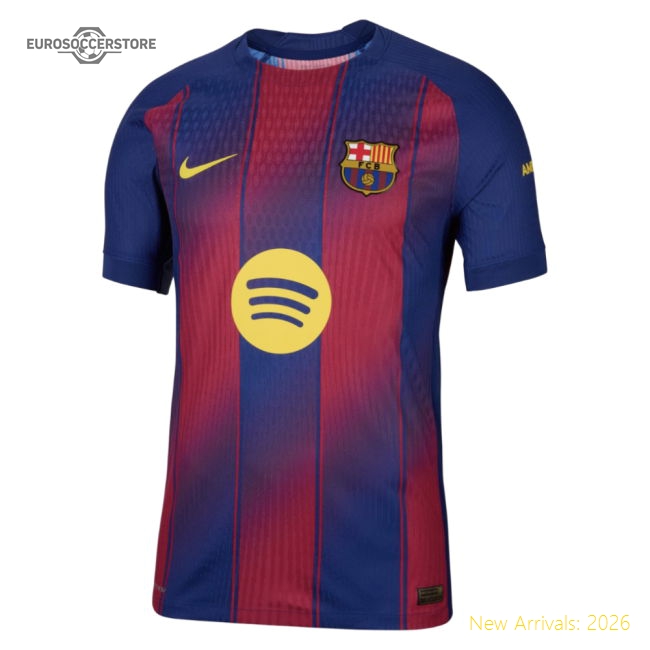 Official 2025-2026 Barcelona Authentic Home Shirt (F.De Jong 21)