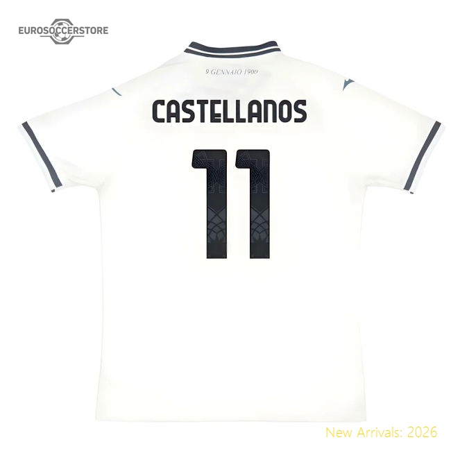 2025-2026 Ss Lazio Away Shirt (castellanos 11) - Match Quality