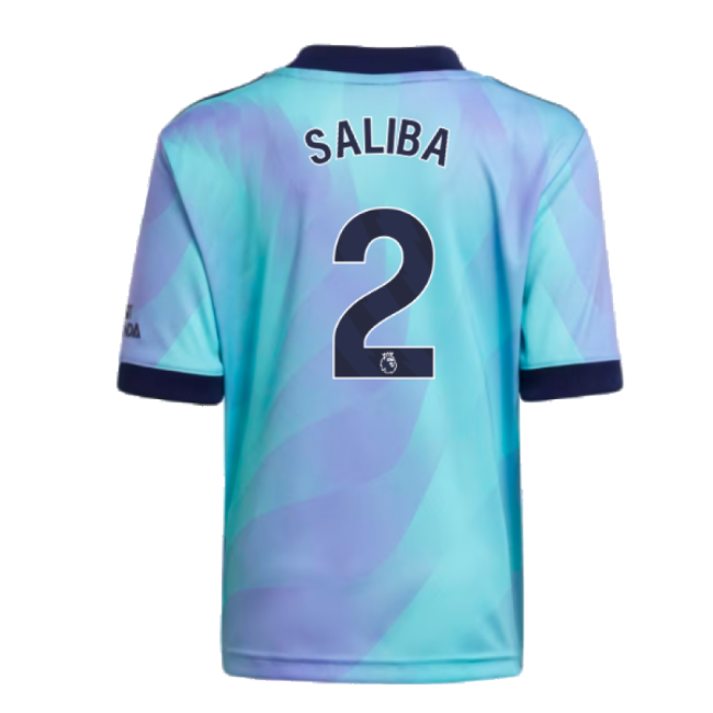 Premium Quality Replica Arsenal Arsenal Third Mini Kit Saliba #2 M...
