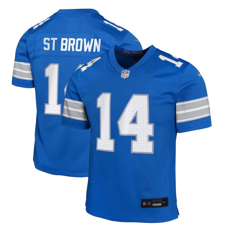None Amon-Ra St. Brown DET Lions Dynamic Authentic Jersey Football App