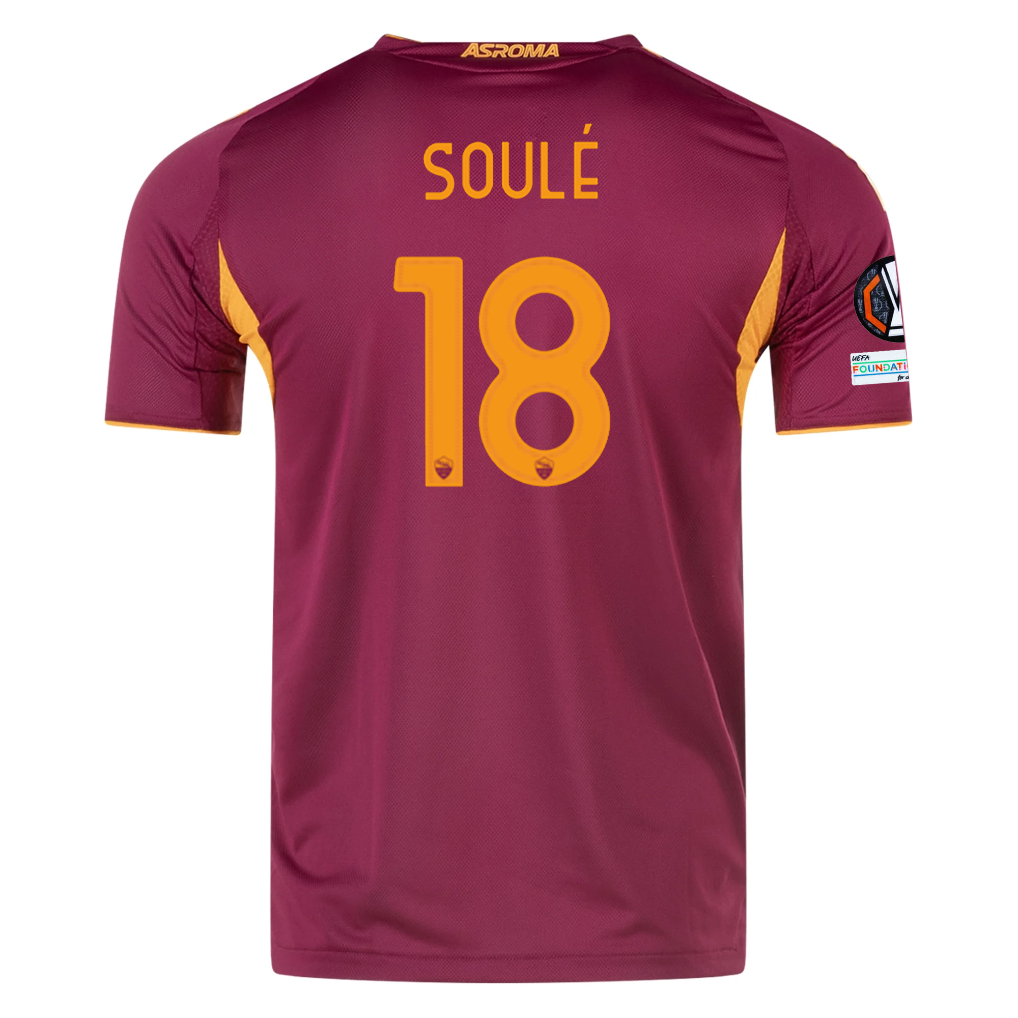 AS Roma Patches 2025-2026 UEL Home Jersey – Authentic Shirt
