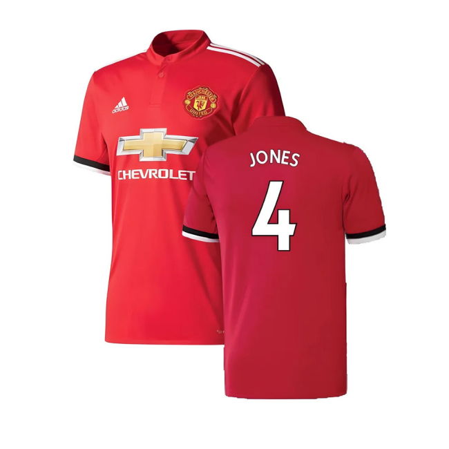Manchester United 2017-18 Home Kit ((Excellent) 4-5 Year) (Jones 4)
