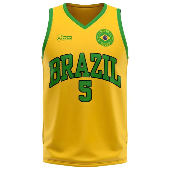 Quality Brazil Home Concept Basketball Shirt Team Soccer