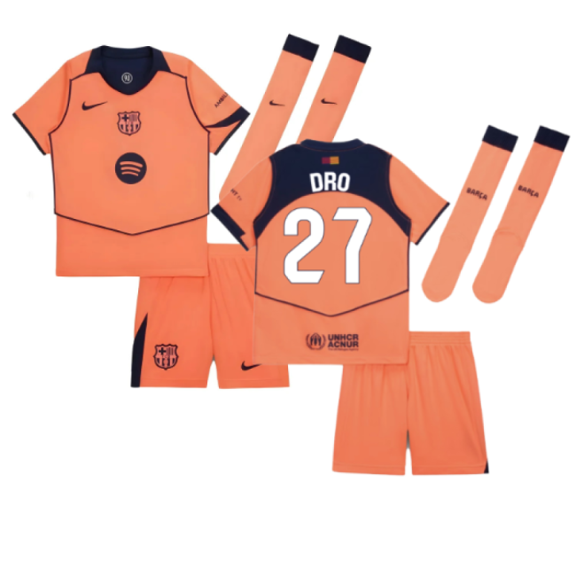 Trending Best-Selling 2025-2026 Barcelona Third Mini Kit (Dro 27)