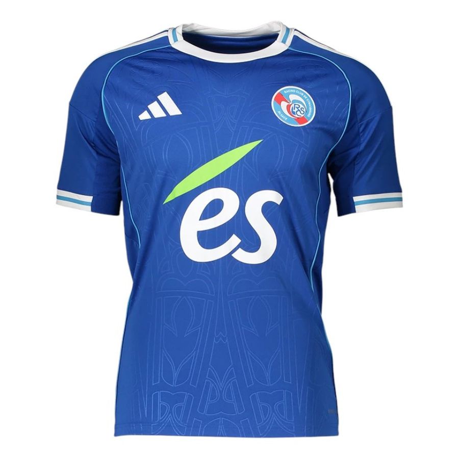 Strasbourg Home Soccer Team Shirt 2025-26 Edition