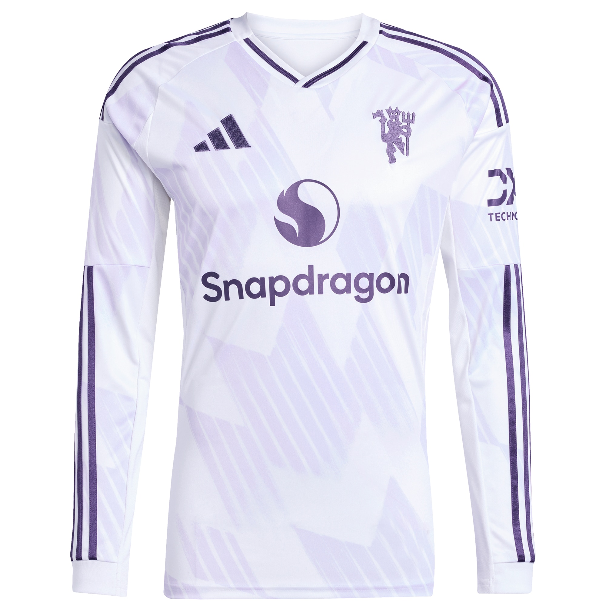 [SJH] Manchester United 2025/26 Away Replica Long Sleeve Custom Jersey - White