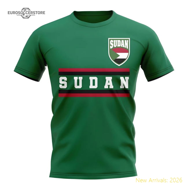 Premium-grade Sudan Core Football Country T-shirt (green)