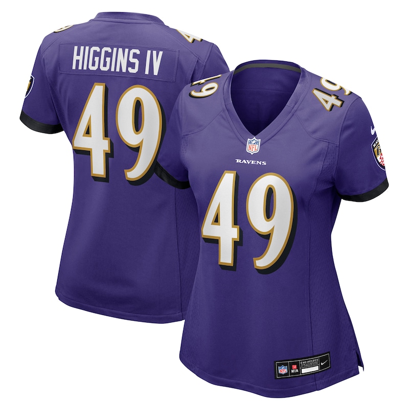 None Jay Higgins IV BAL Ravens Classic Pro-Level Jersey Football Appar