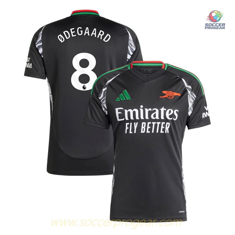 Arsenal Away Team Football Jersey 2024-2025 Season Ødegaard