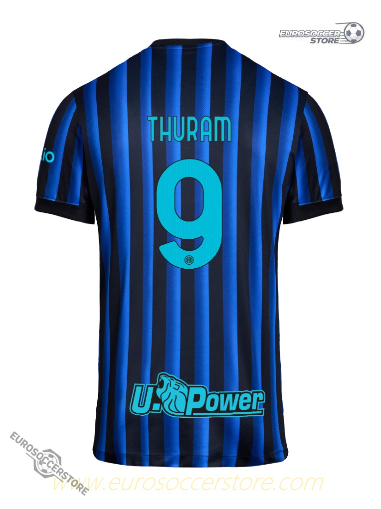 Inter Milan 25-26 Season Home Jersey with THURAM 9 Printing