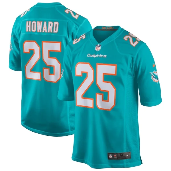 None Xavien Howard Game Jersey - Aqua | NFL Player Jersey | NFL Footba